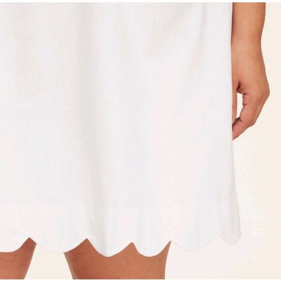 🆕👗Kate Spade New York Women's White Scalloped Mini Shift Dress, Sz 3XL - Picture 5 of 10